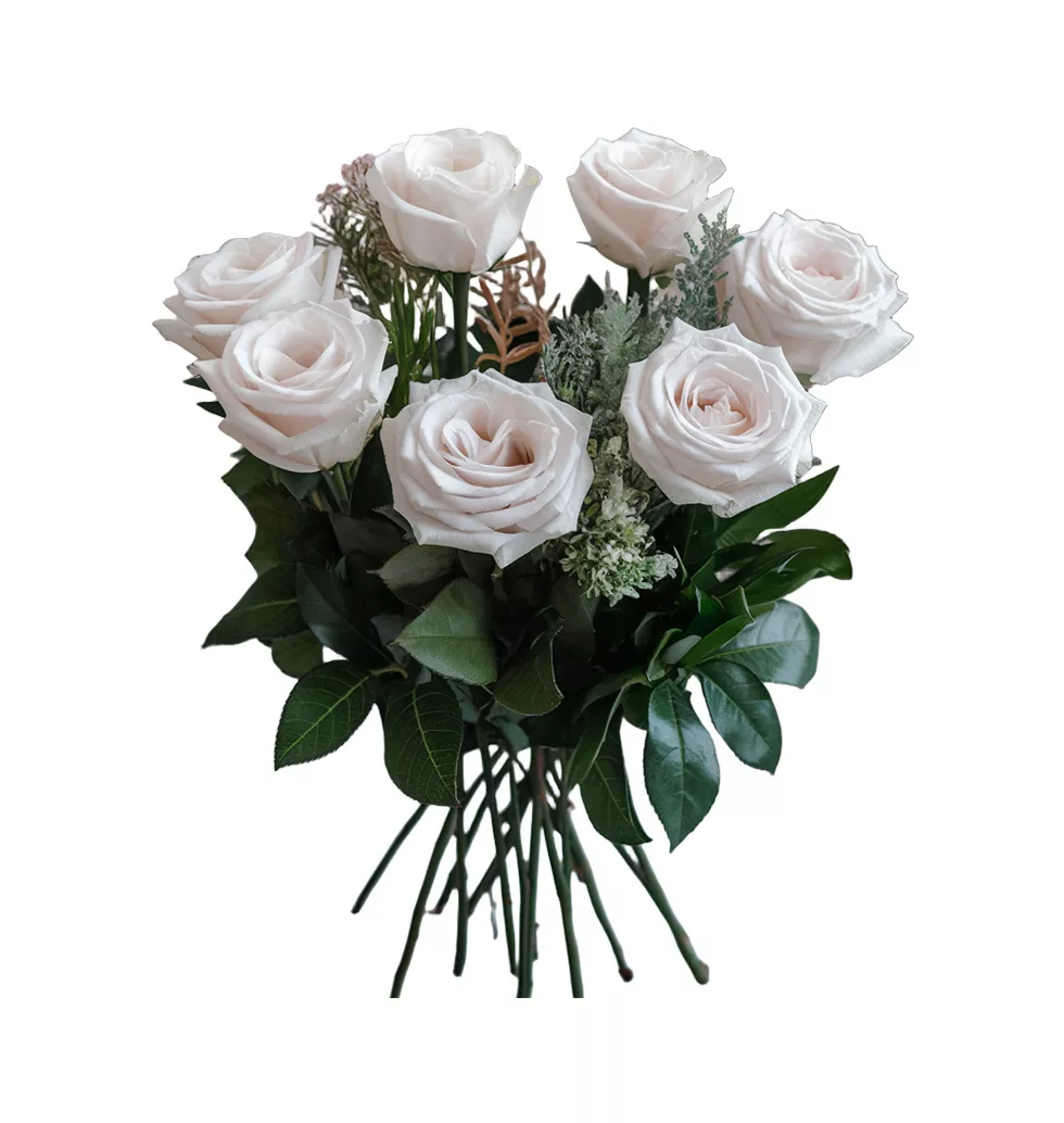 Pretty White Rose Delight