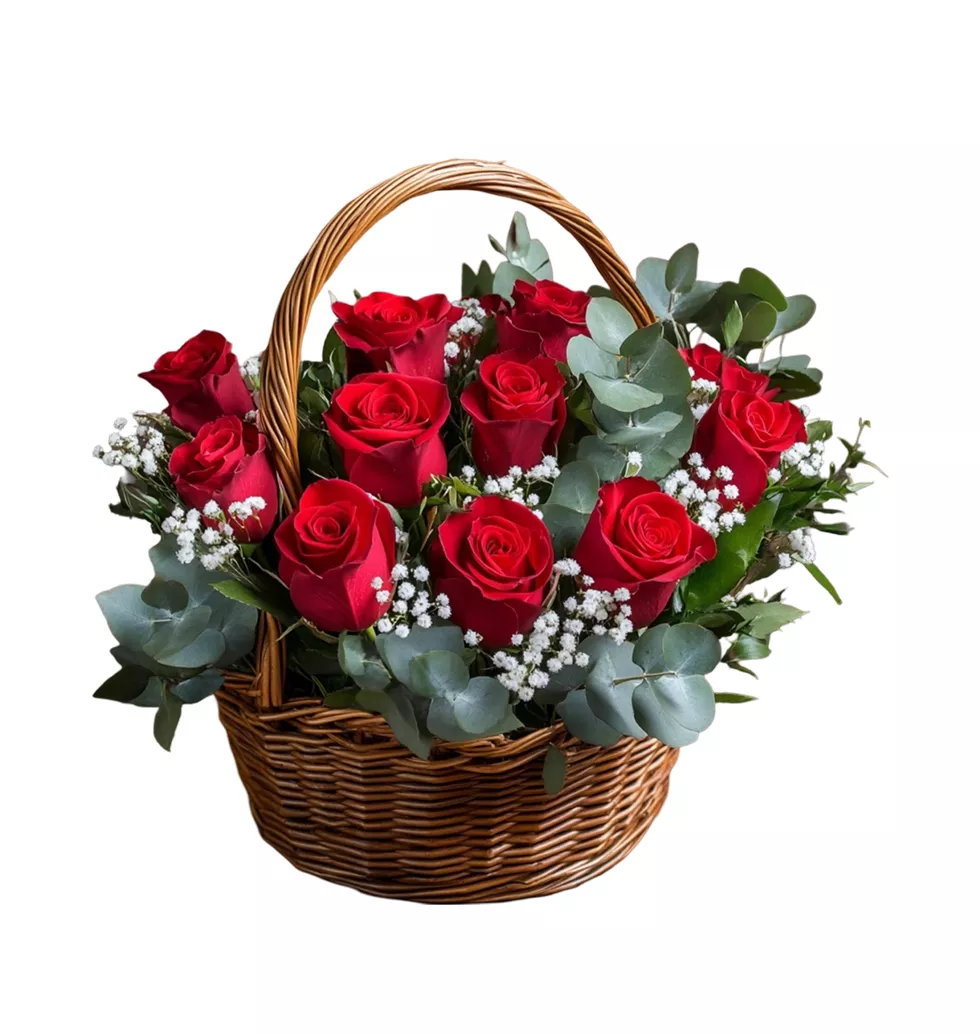 High Quality Floral Gift Basket