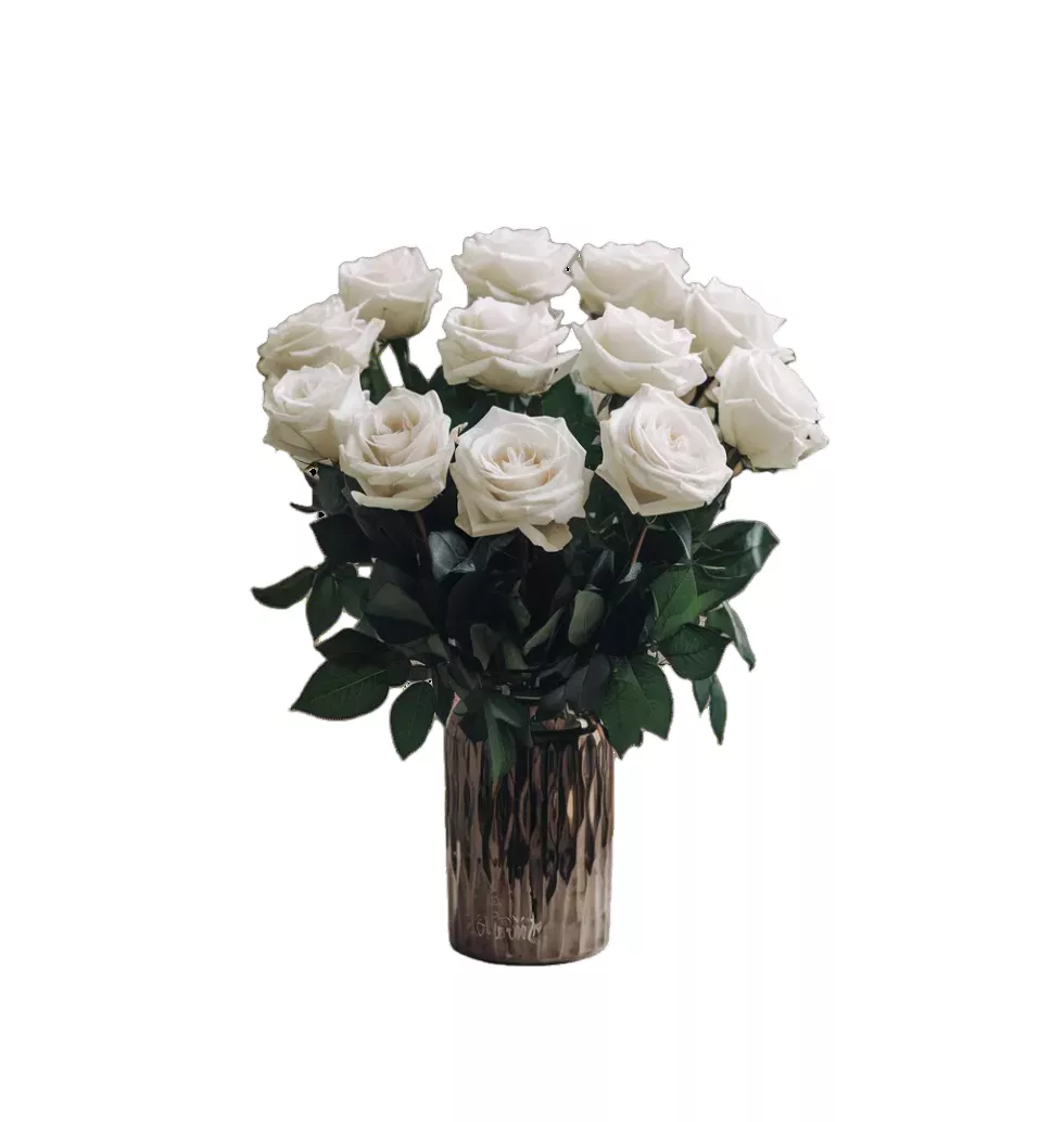Sophisticated White Blossom Arrangement