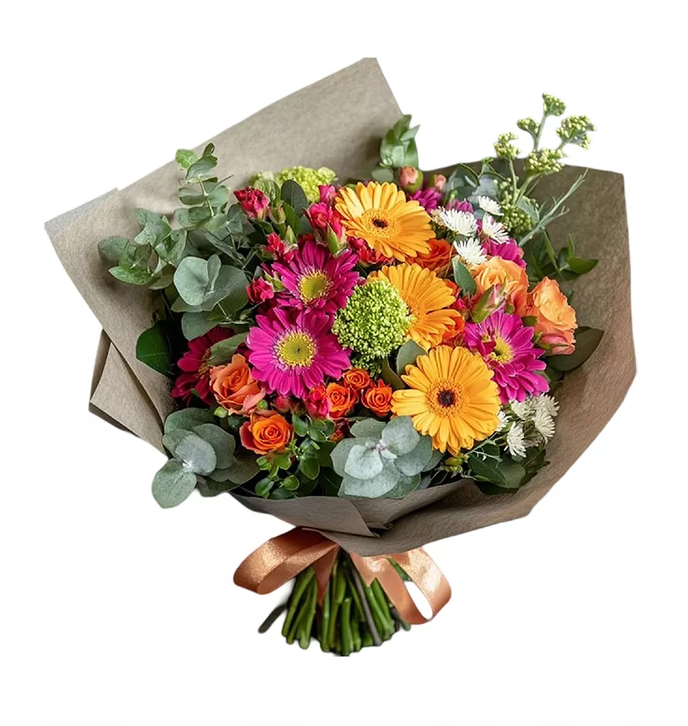 Elegant Bouquet of Daisies and Roses