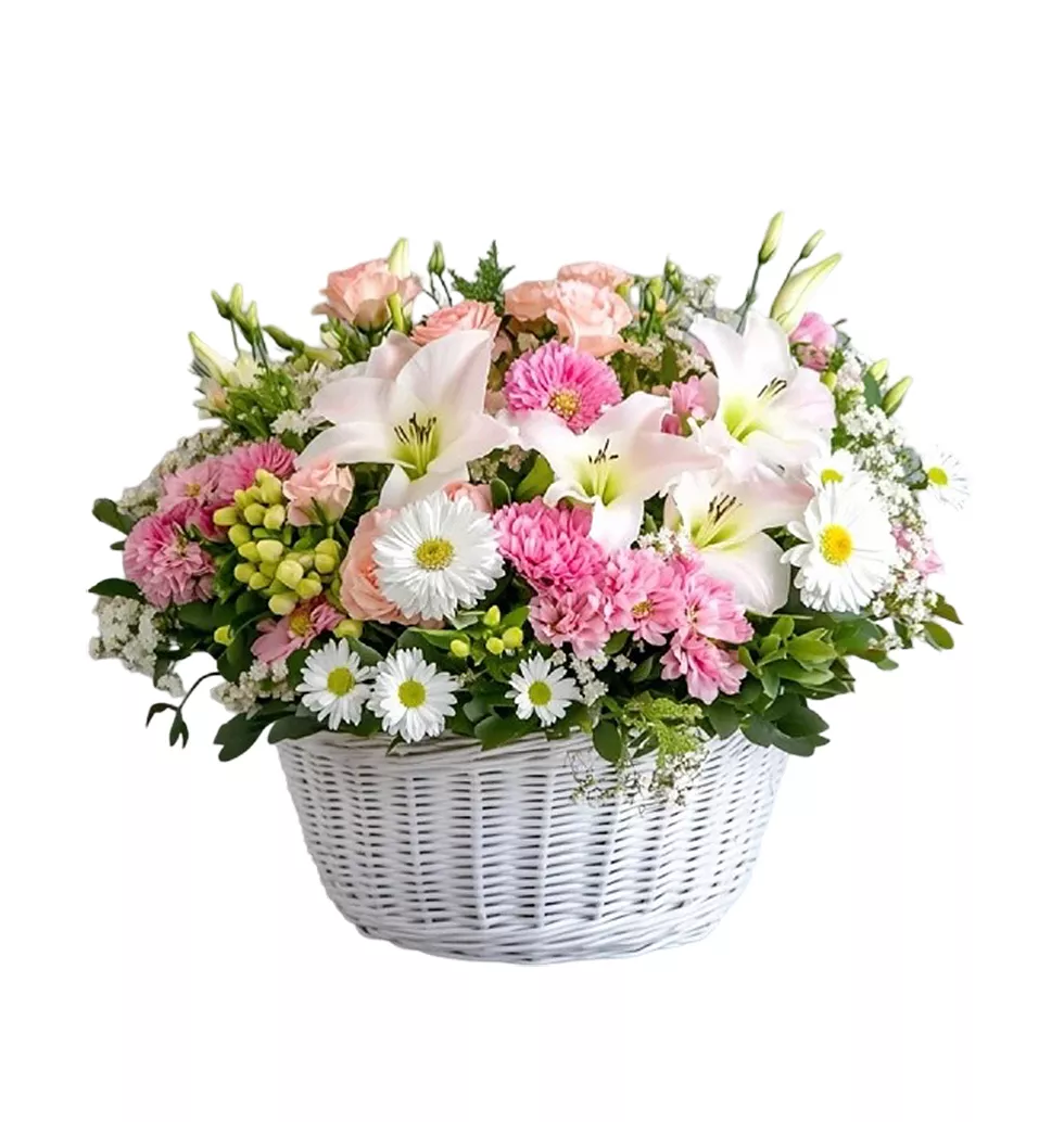 Serenity in Mauve and Pink Arrangement