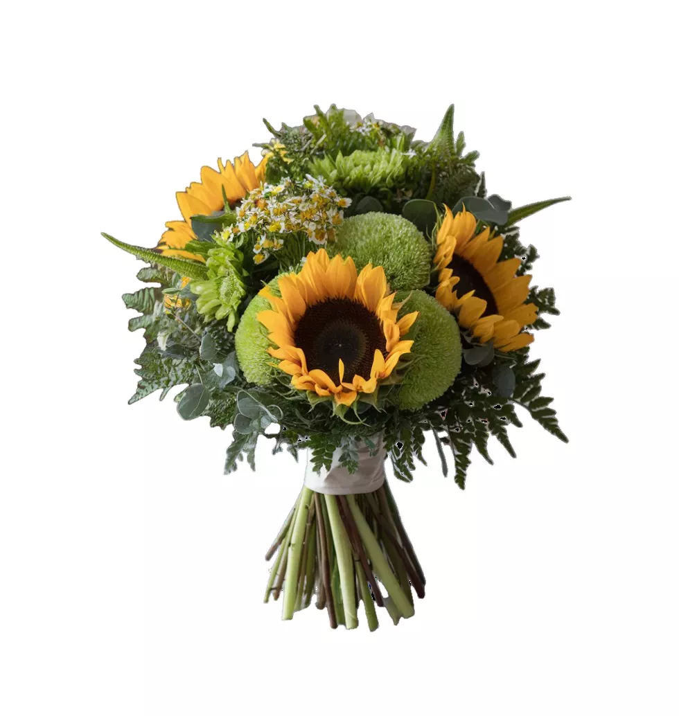 Lush Sunflower Garden Bouquet