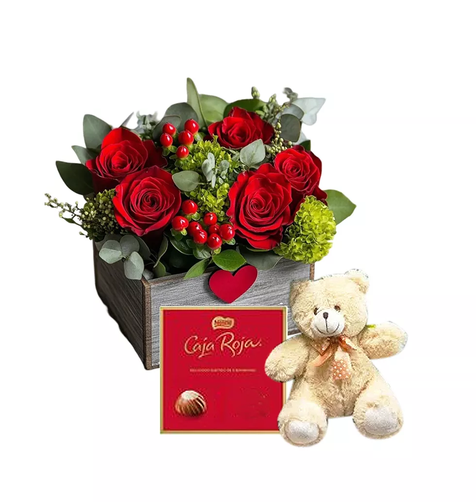 Mesmerizing Rose & Chocolate Gift Box