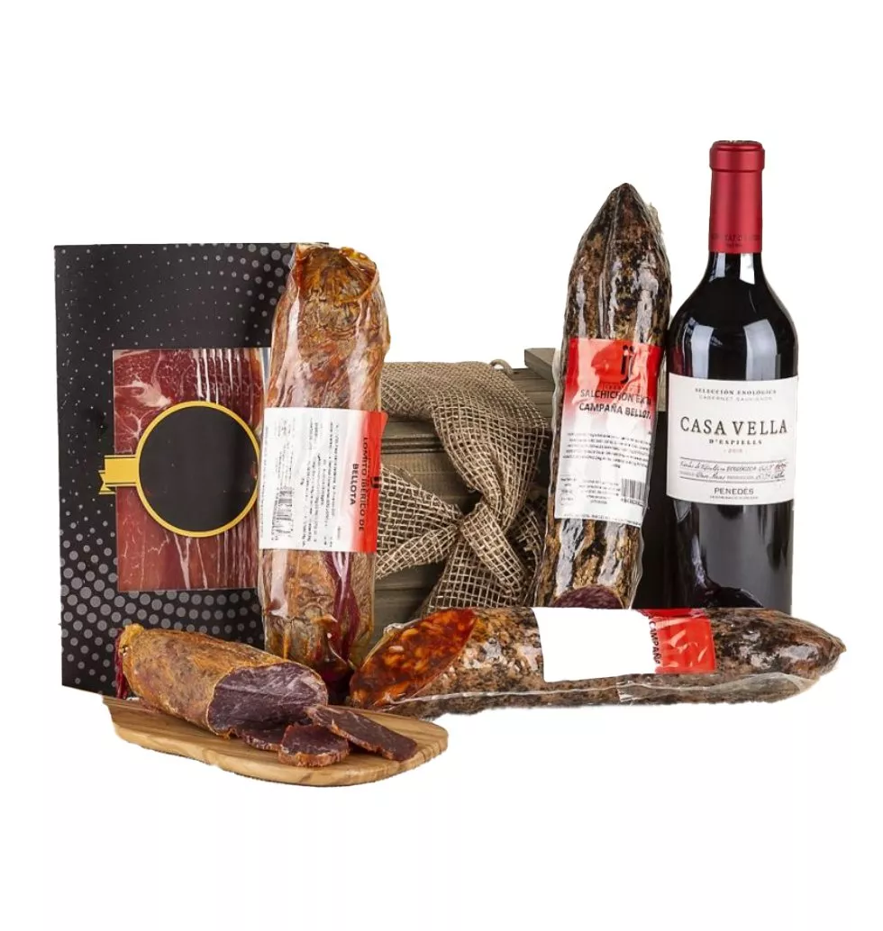 Gourmet Sausages and Wine Chest