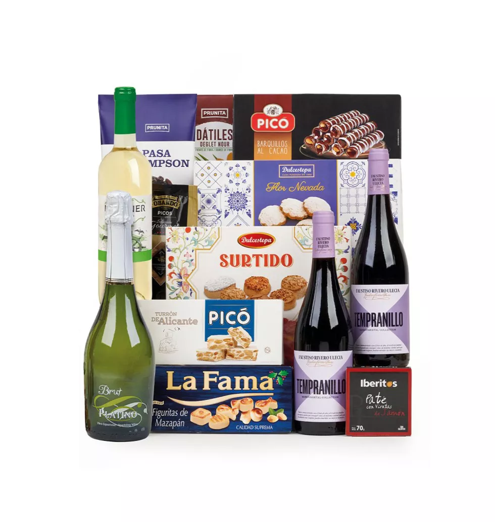 Deluxe Gourmet Wine & Treat Hamper