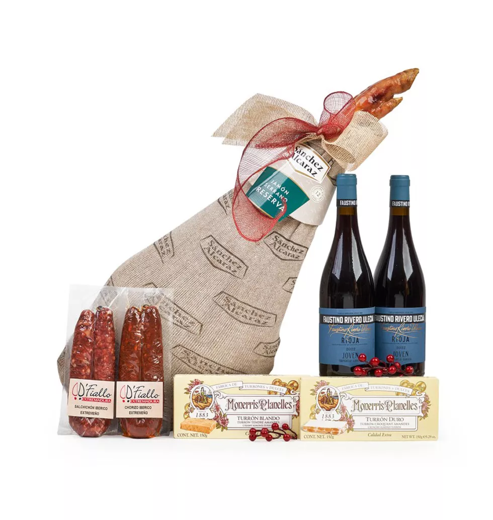 Assorted Iberian Meats & Wine Pack