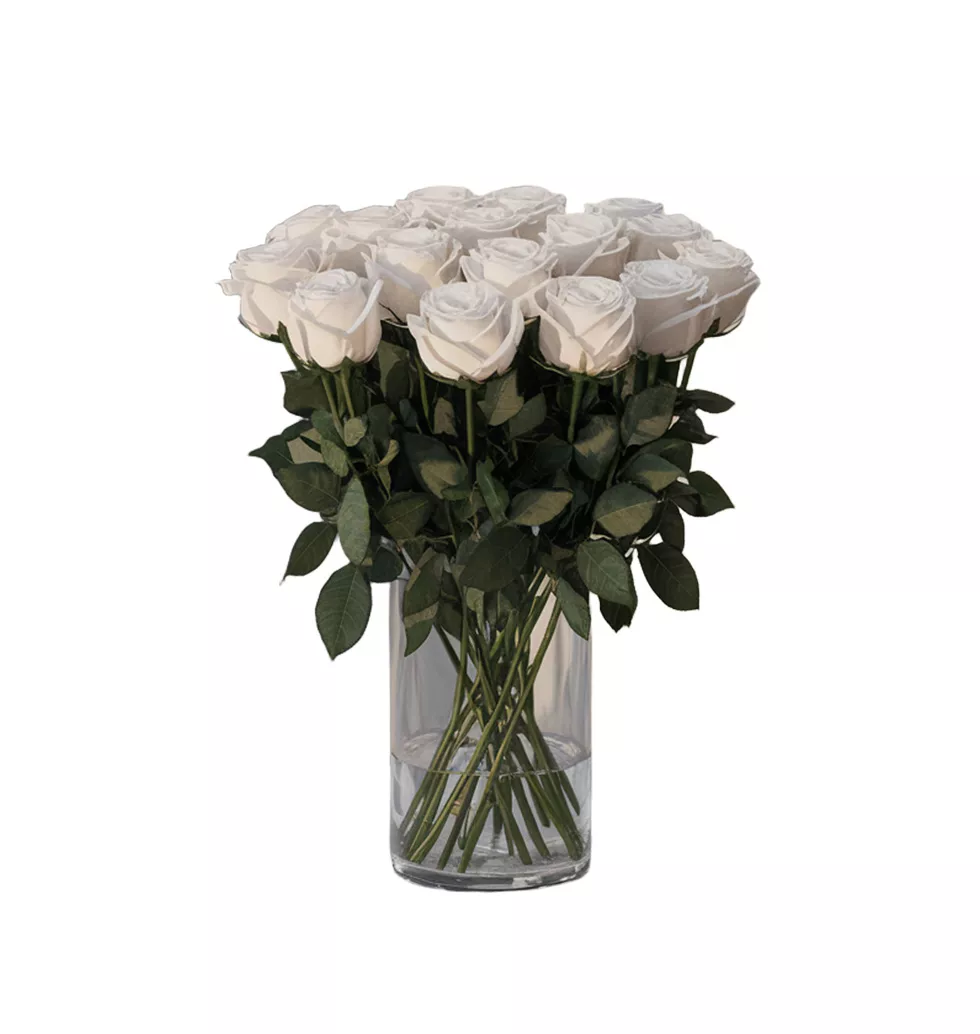 Serene White Blossom Arrangement