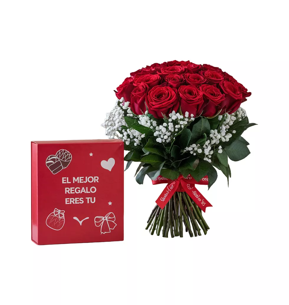 Perfect Pair of Roses & Chocolates