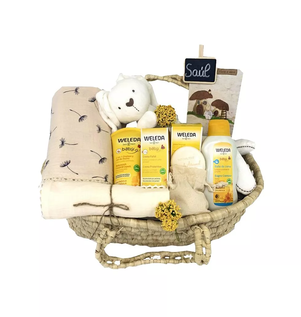Pure Joy Baby Essentials Basket