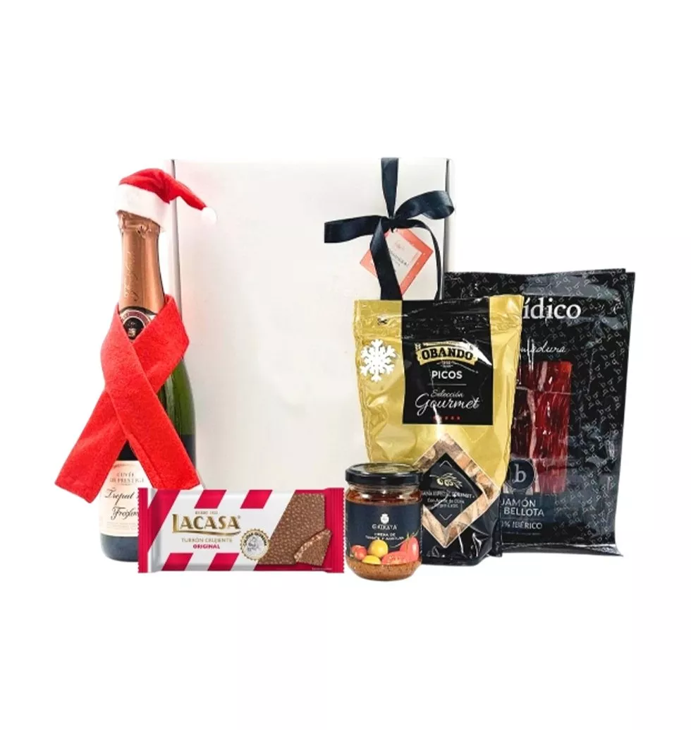Joyful Holiday Wine & Ham Gift Set
