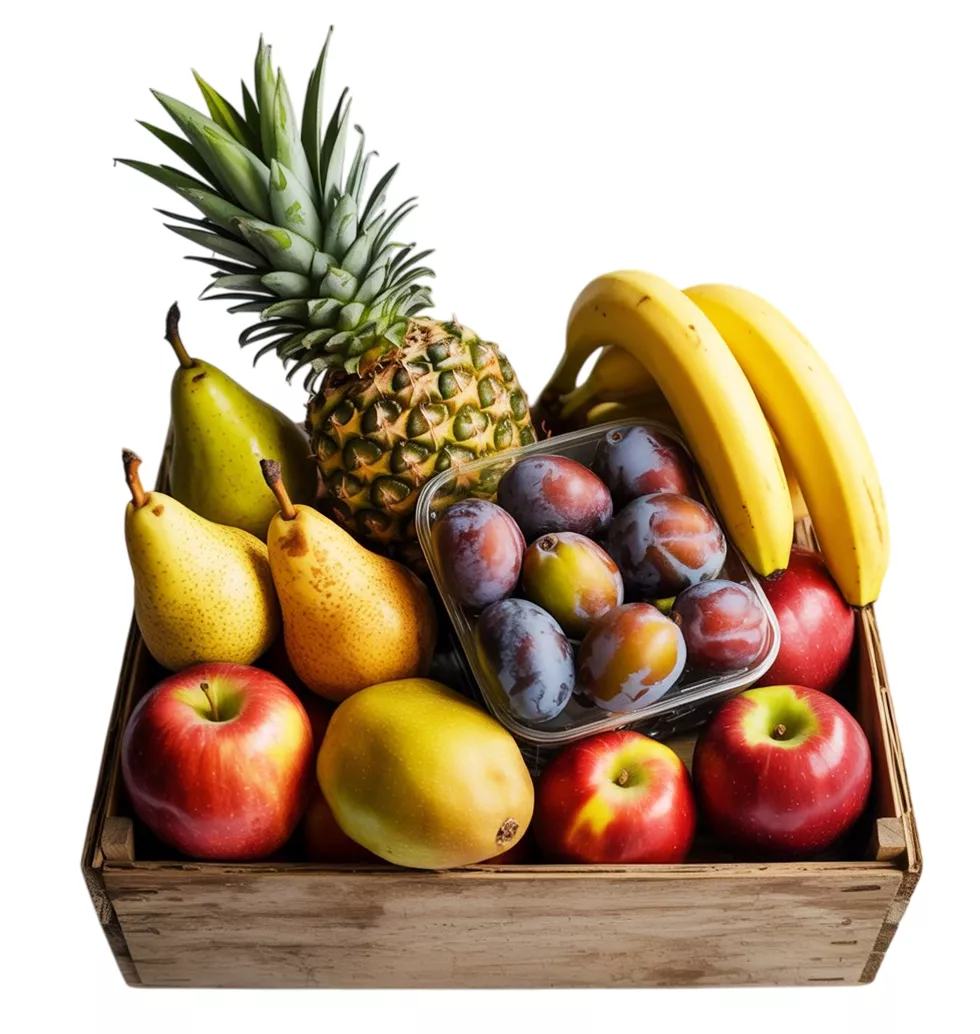 Delightful Fruit Surprise Gift Basket