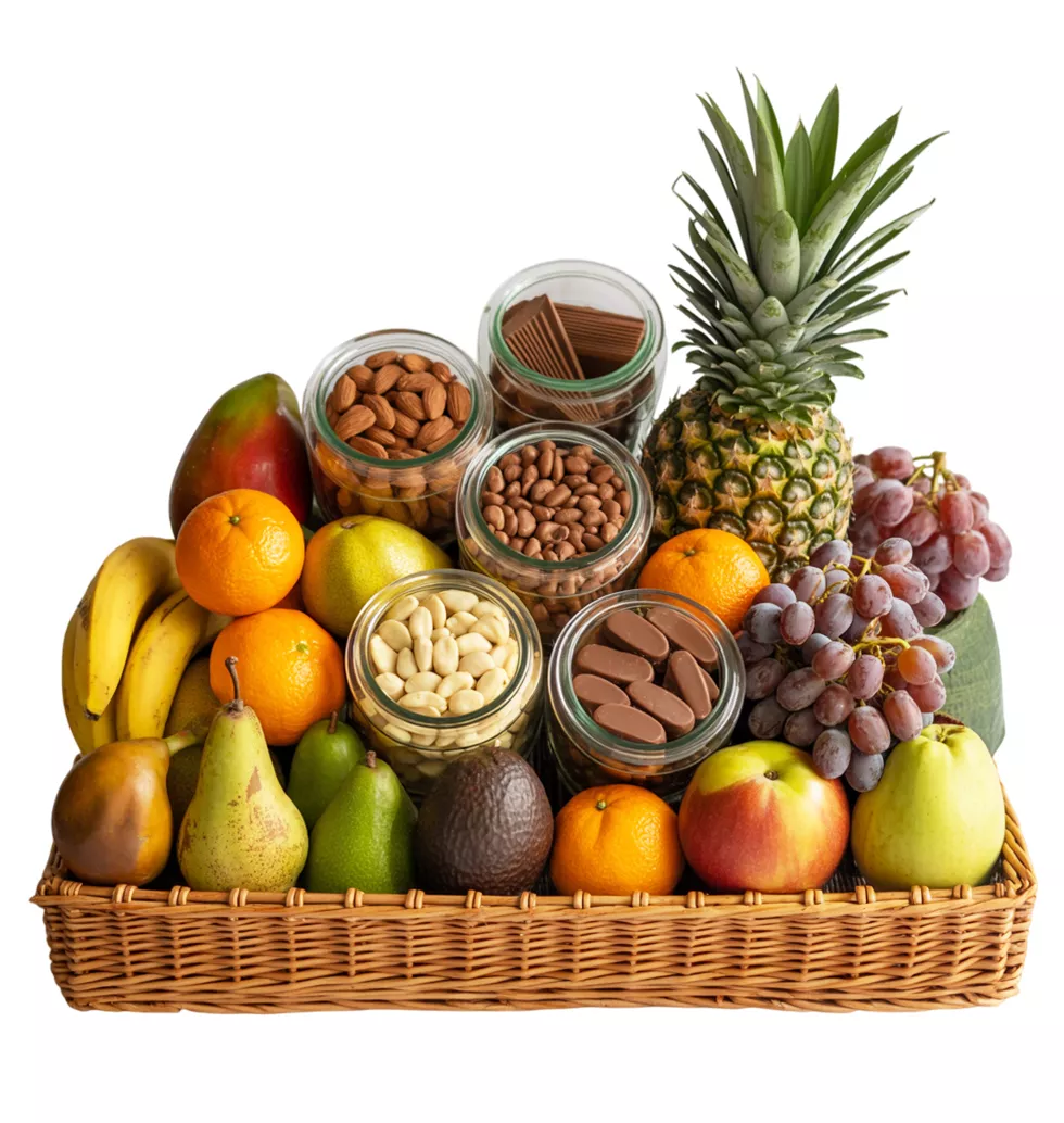 Wholesome Chocolate Fruit Basket