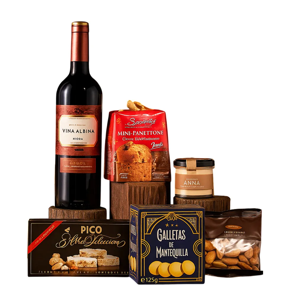 Deluxe Wine & Treats Gift Combo