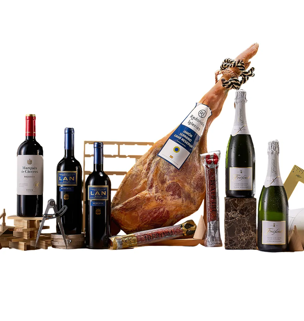 Luxe Jamon & Wine Celebration Set