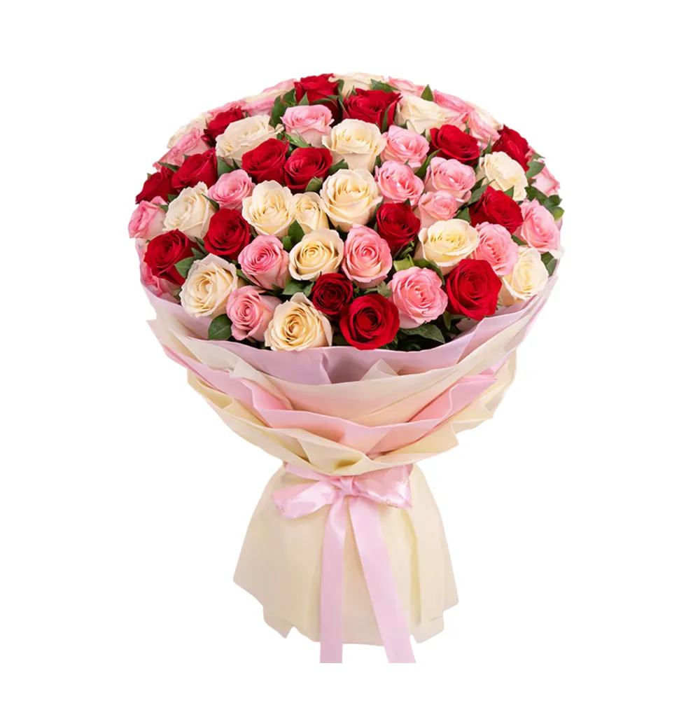 Signature Mixed Roses Bouquet Combo