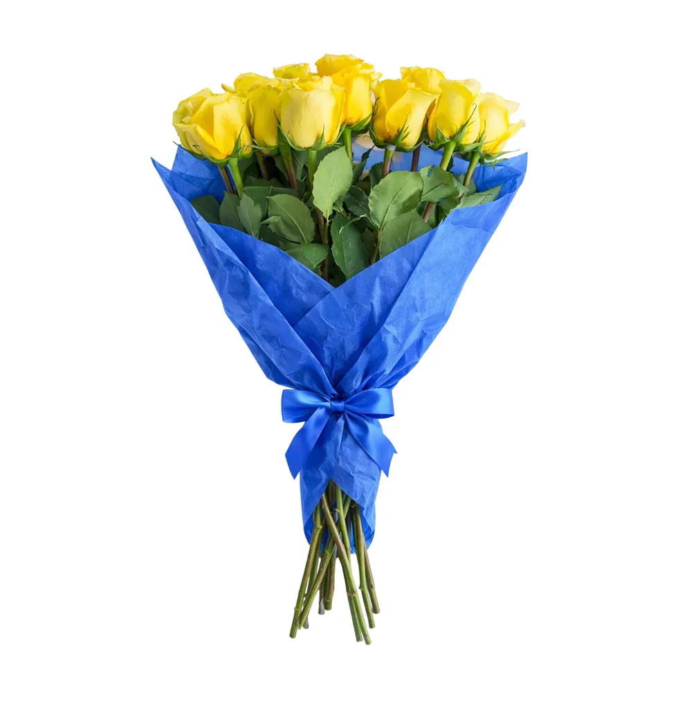 Cheerful Yellow Rose Gift