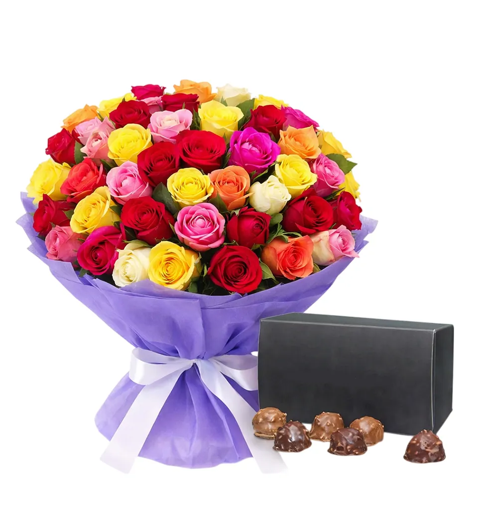 Roses and Chocolates Combo