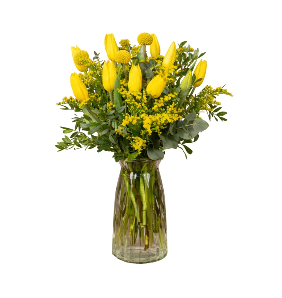 Cheerful Yellow Floral Gift