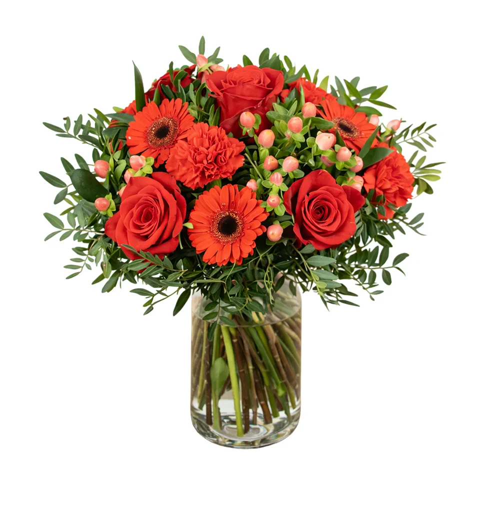 Burst of Colorful Blooms