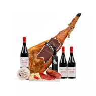 Deluxe Ham, Cheese & Wine Set